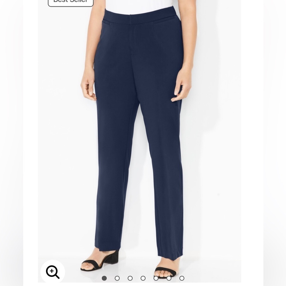 Maggie Barnes for Catherines Women’s Right Fit Navy Blue Dress Pants Size 26 WP